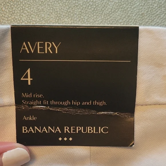 Banana Republic White Pants Size 4 - Picture 2 of 7